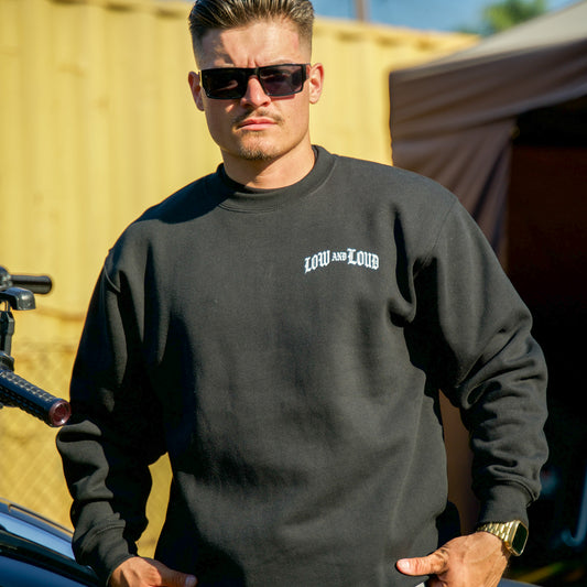 Old English Back Plate Crew Neck Sweater