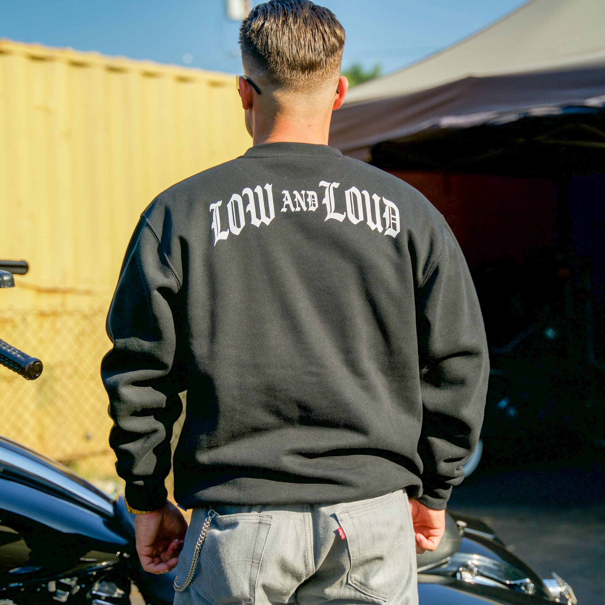 Old English Back Plate Crew Neck Sweater