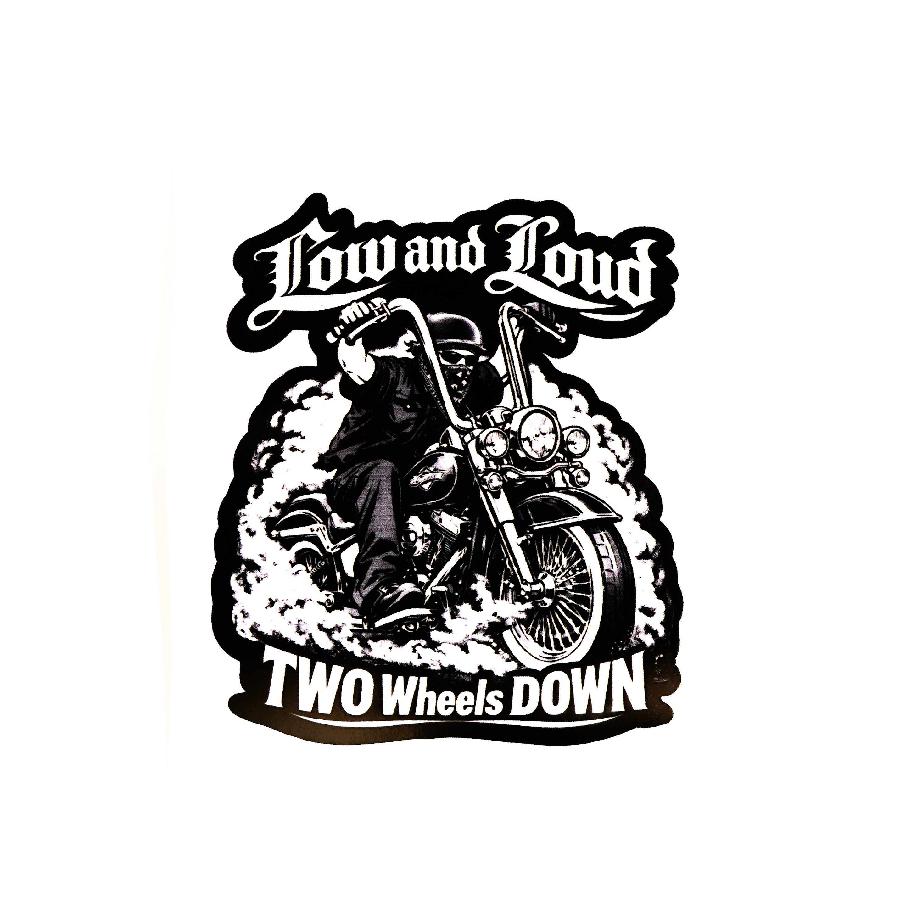 Two Wheels Down Stickers