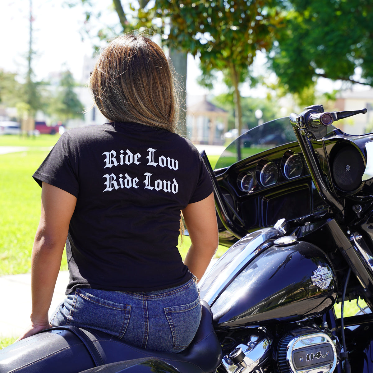 Women's Ride Low Ride Loud Baby Tee