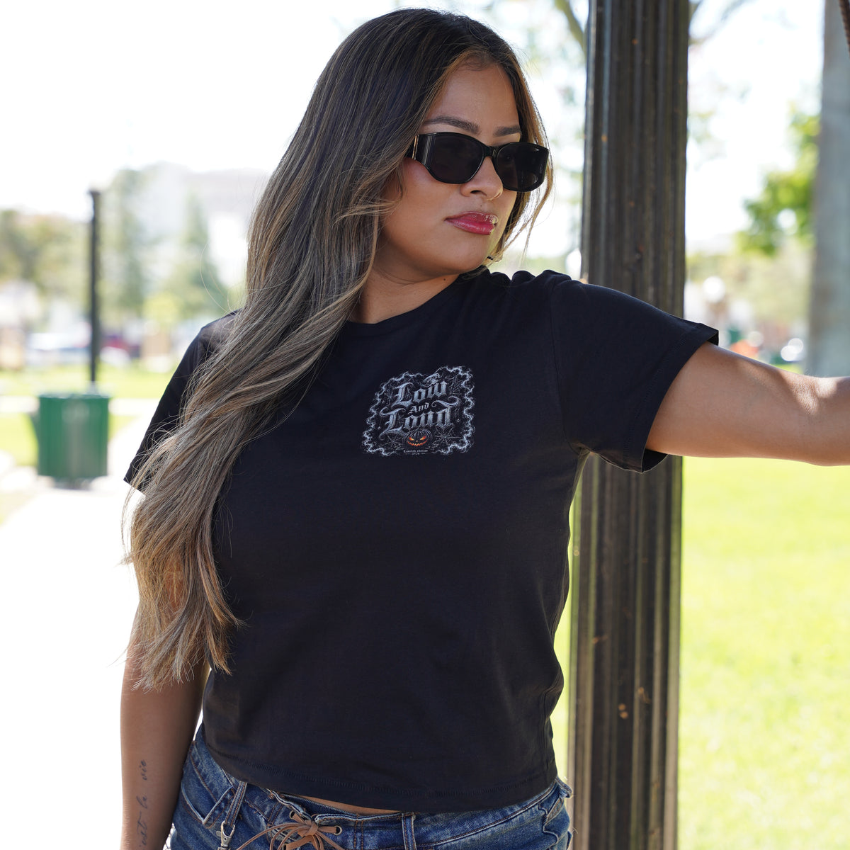 Women's Halloween Friends Baby Tee 🎃