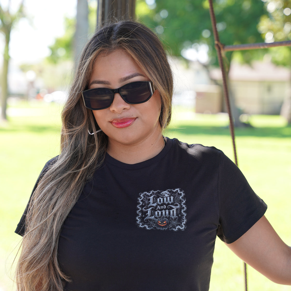Women's Halloween Friends Baby Tee 🎃