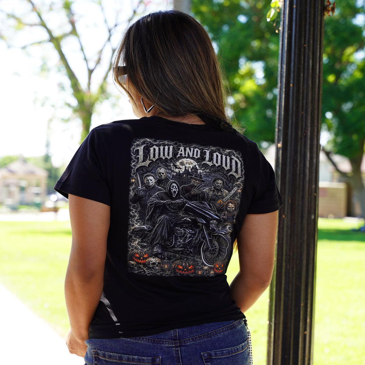 Women's Halloween Friends Baby Tee 🎃