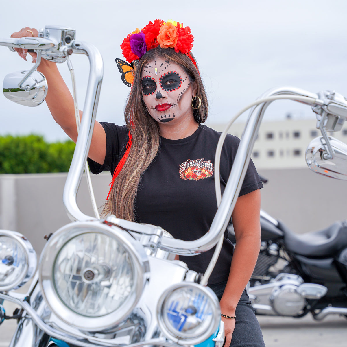 Women's Dia de Los Muertos Baby Tee💀