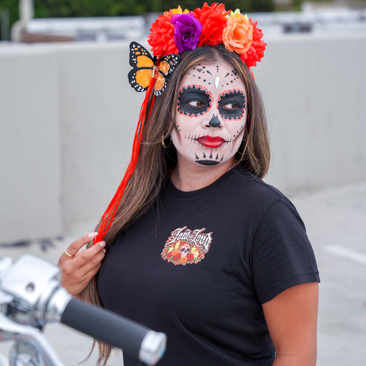 Women's Dia de Los Muertos Baby Tee💀