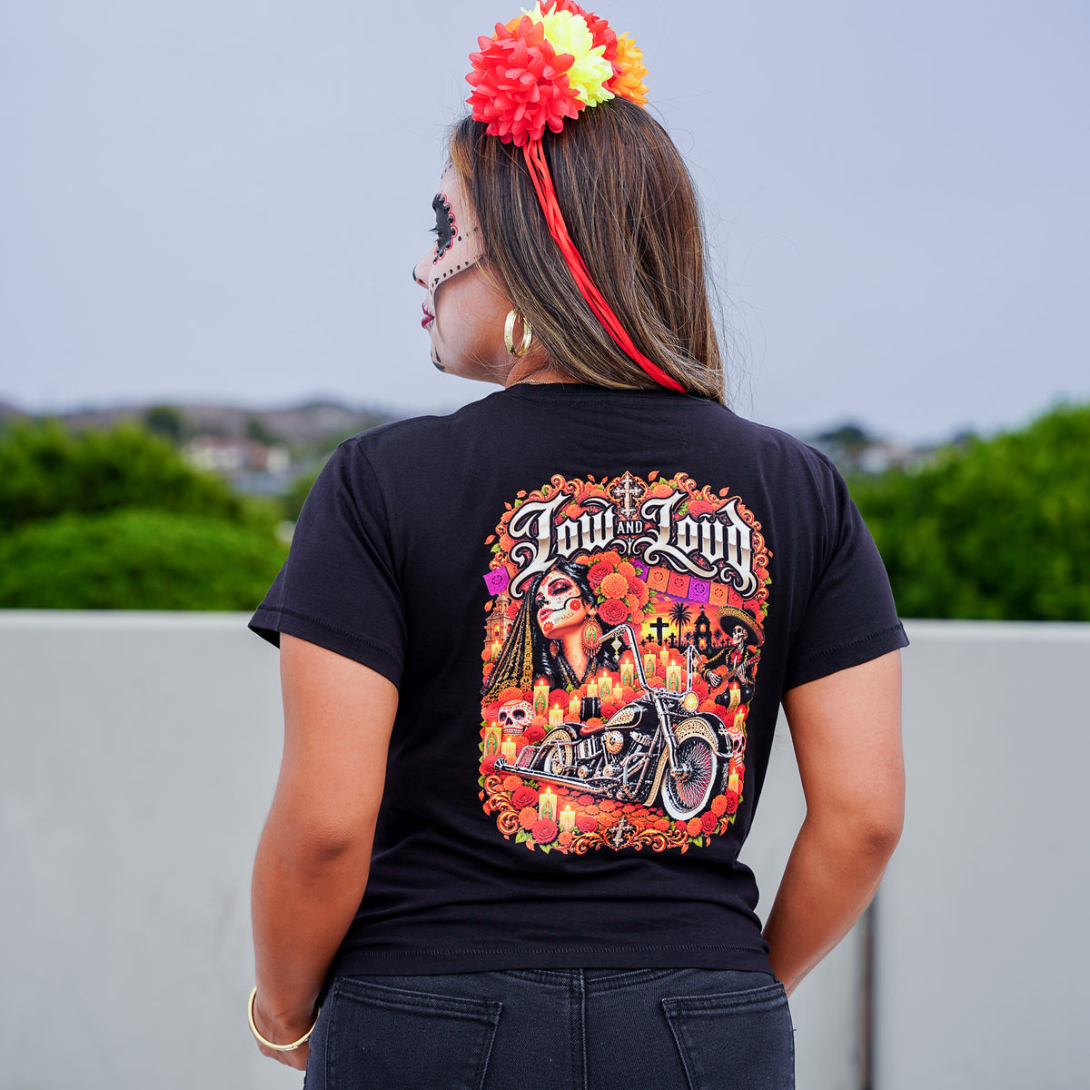Women's Dia de Los Muertos Baby Tee💀