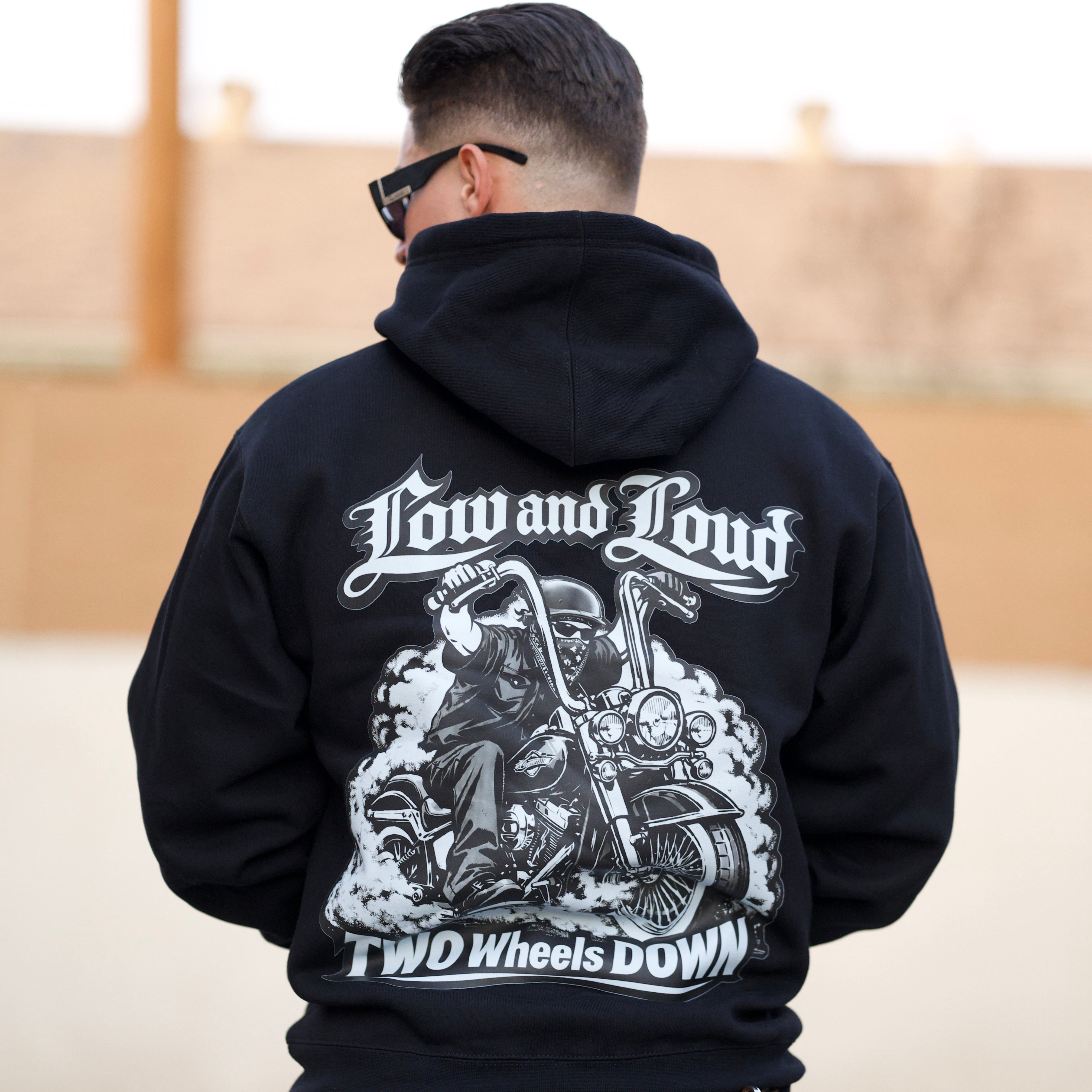Two Wheels Down Hoodie