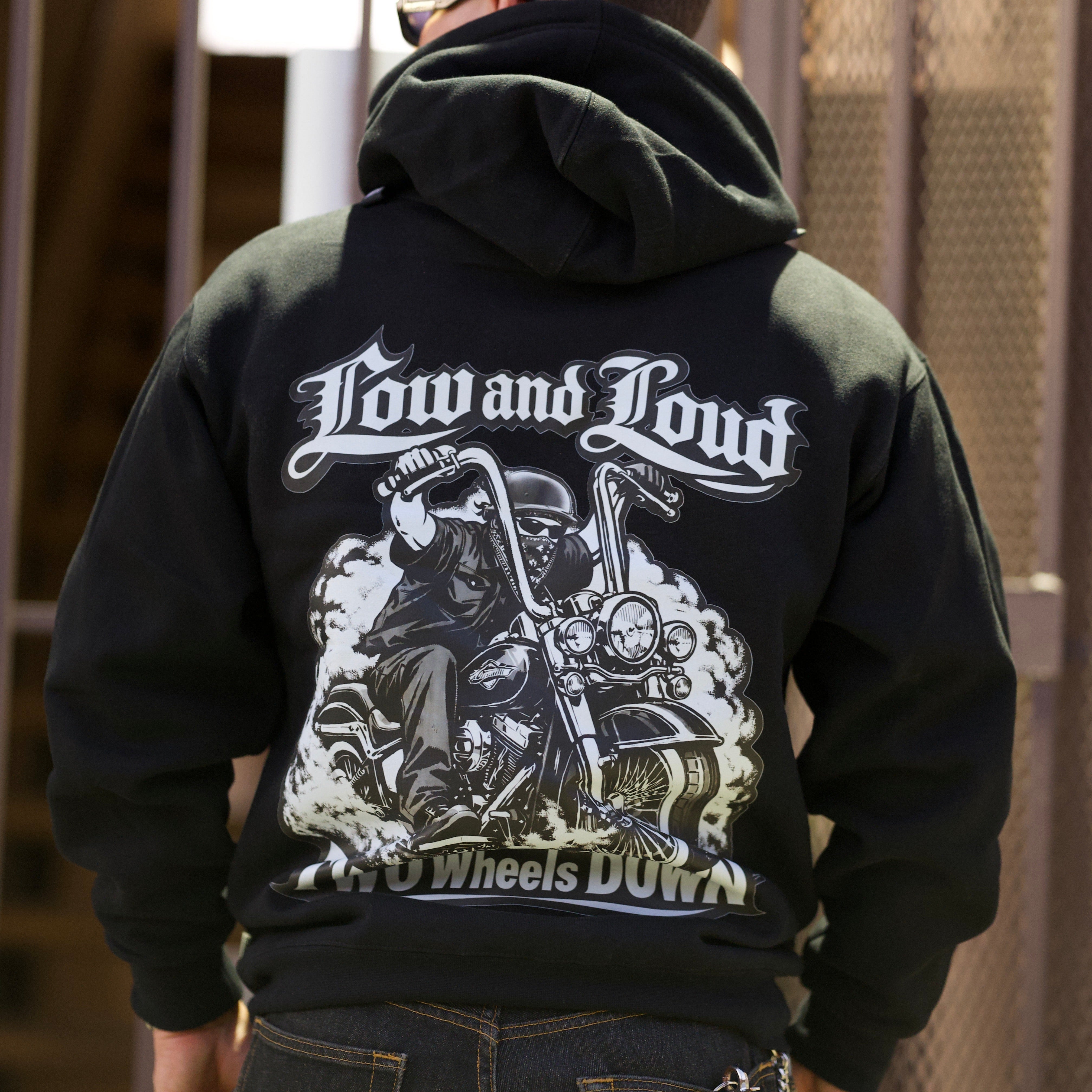 Two Wheels Down Hoodie